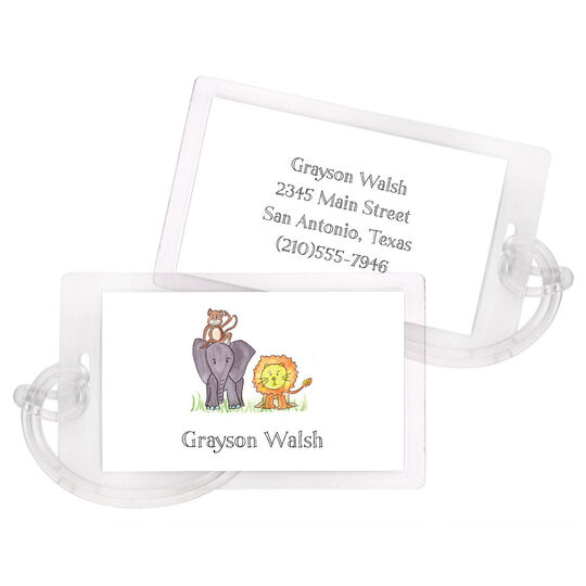 Zoo Friends ID Luggage Tags